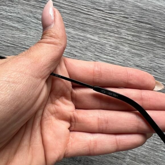 FENDI 61MM FUTURISTIC TRIANGLE WIRE FRAME SUNGLASSES IN BLACK main image 8